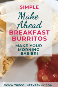 Freezer Breakfast Burritos